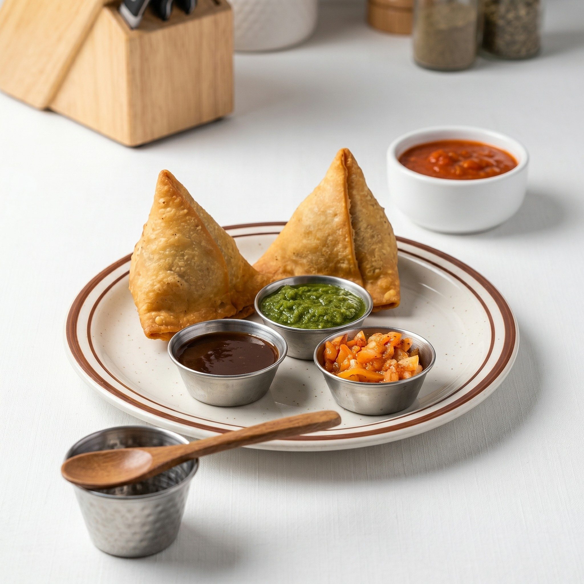 Vegetable Samosa.